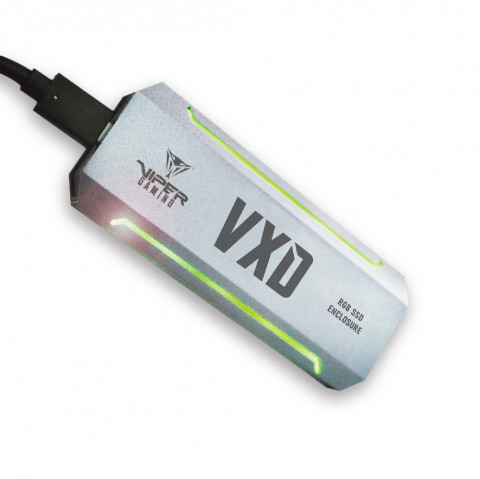 PATRIOT VXD obudowa SSD USB3.2 M.2 NVMe 1.3 Alu RGB - Galeria zdjęcie 2