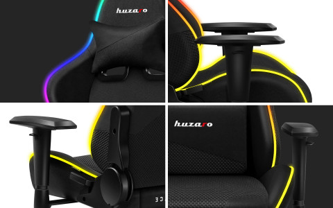 Fotel gamingowy Huzaro Force 6.2 Mesh RGB - Galeria zdjęcie 8