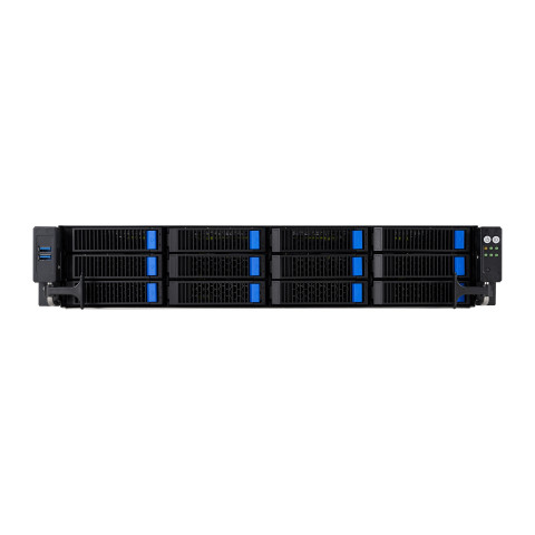 Platforma Asus Rack (2U) RS520A-E12-RS12U AMD Epyc 9004 (12x NVMe, 2xGPU, 2x1Gbe, IPMI, 1+1 1600W) - Galeria zdjęcie 5