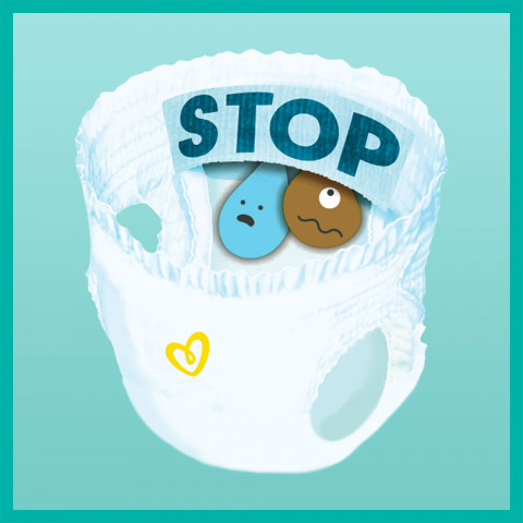 PAMPERS Pieluchomajtki MB Rozm 3, 6-11kg, 128szt - Galeria zdjęcie 3