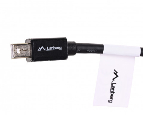 Lanberg adapter mini Displayport(M)->Displayport(F) na kablu - Galeria zdjęcie 2