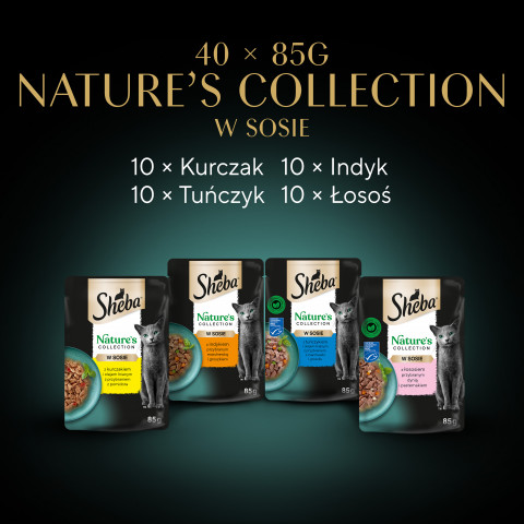 SHEBA Nature's Collection Mix - mokra karma dla kota - 40x85 g - Galeria zdjęcie 14