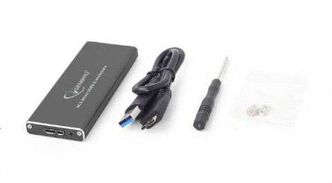 GEMBIRD OBUDOWA USB 3.0 NA DYSK SSD M.2, CZARNA - Galeria zdjęcie 3