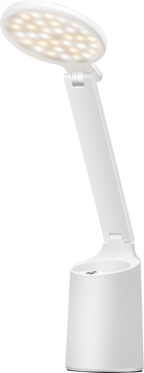 Nowoczesna lampka na biurko LED Activejet FUTURE biała z wbudowaną baterią akumulatorem wielokrotnego ładowania - Galeria zdjęcie 3