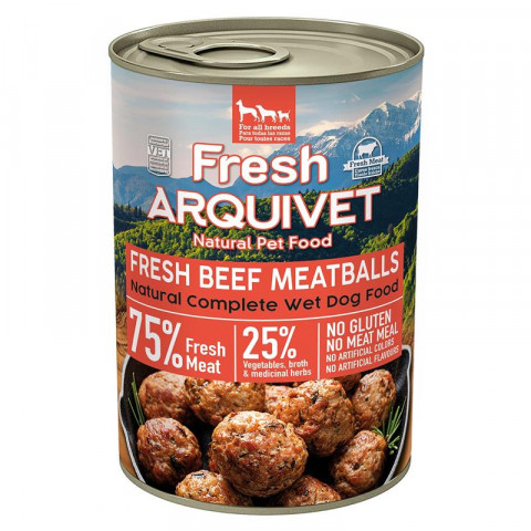 ARQUIVET Fresh Klopsiki z wołowiny w sosie - mokra karma dla psa - 400g - Galeria zdjęcie 1
