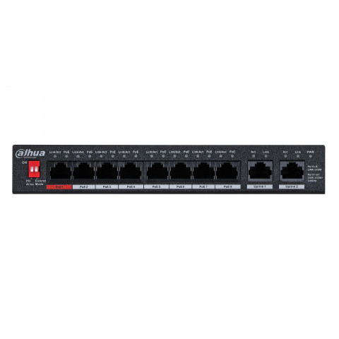 SWITCH POE PFS3010-8ET-96-V2 8-PORTOWY DAHUA - Galeria zdjęcie 2