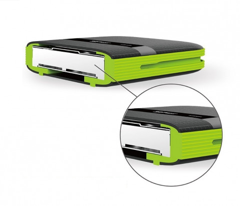 Dysk zewnętrzny HDD Silicon Power Armor A60 (4TB; 2.5"; USB 3.2; 5400 obr/min; Green-Black; SP040TBPHDA60S3K) - Galeria zdjęcie 3