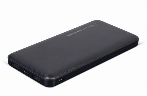 GEMBIRD POWERBANK 10000 MAH 2X USB, CZARNY - Galeria zdjęcie 3