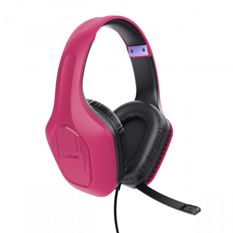 Słuchawki TRUST GXT415P ZIROX HEADSET - PINK 24992 - Galeria zdjęcie 2