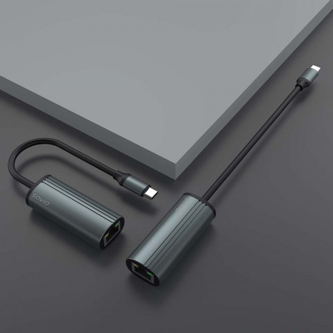 SAVIO AK-56 ADAPTER USB-C 3.1 GEN 1 DO RJ-45 - Galeria zdjęcie 6