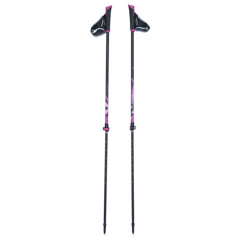 Kije Viking Uppsala Nordic Walking 83–135 cm czarno/fioletowe - Galeria zdjęcie 2