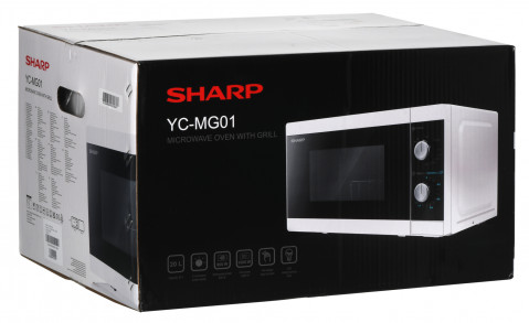 Kuchenka mikrofalowa SHARP YC-MG01E-W - Galeria zdjęcie 9