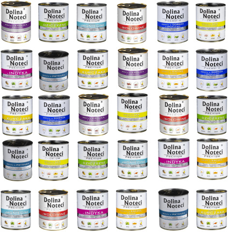 DOLINA NOTECI Premium MIX 10 SMAKÓW - mokra karma dla psa - 30x800g - Galeria zdjęcie 1