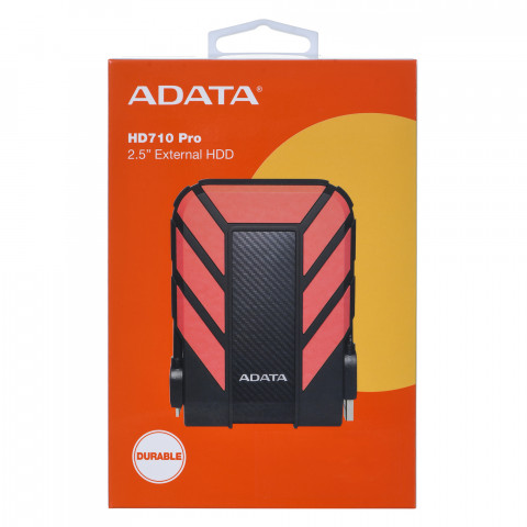 Dysk zewnętrzny HDD ADATA HD710 PRO AHD710P-1TU31-CRD (1TB; 2.5"; USB 3.2; czerwony) - Galeria zdjęcie 8