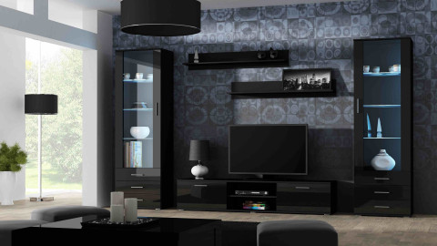 Zestaw meblowy SOHO 4 czarny/czarny połysk - Galeria zdjęcie 1