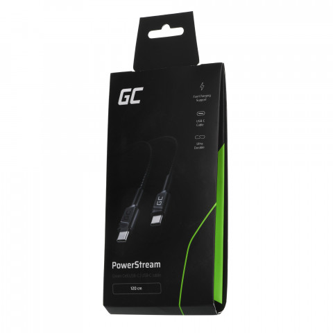 GREEN CELL KABEL KABGC30 USB-C - USB-C 1,2M - Galeria zdjęcie 2