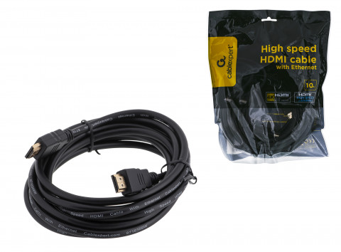 KABEL DO MONITORA HDMI v.1.4 (19PIN) M/M 10M - Galeria zdjęcie 1