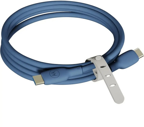 Motorola Silicone Cable C-C 5A 2m, Blue - Galeria zdjęcie 2