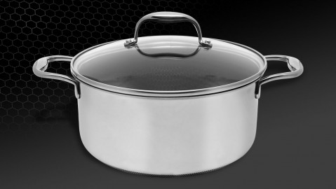 Garnek z pokrywką Kohersen Black Cube 24cm - Galeria zdjęcie 7