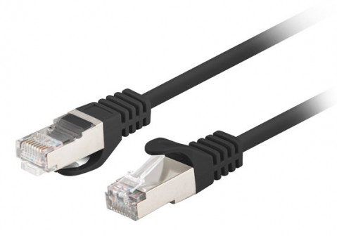 PATCHCORD KAT.6 FTP 5M CZARNY FLUKE PASSED LANBERG 10-PACK - Galeria zdjęcie 1