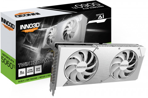 Karta graficzna INNO3 RTX 5060 Ti Twin X2 OC WHITE 8GB - Galeria zdjęcie 3