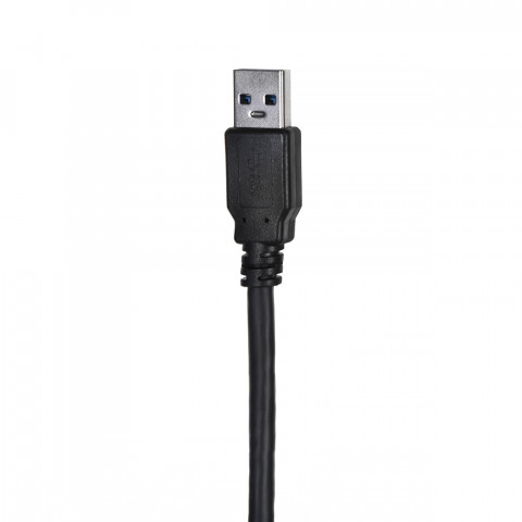 LANBERG KABEL USB-A 3.0 M/M 1M CZARNY - Galeria zdjęcie 3