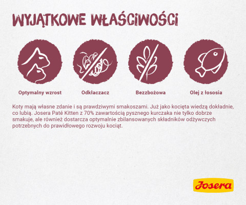 JOSERA Pate Kurczak i marchew - mokra karma dla kociąt - saszetka - 85 g - Galeria zdjęcie 2