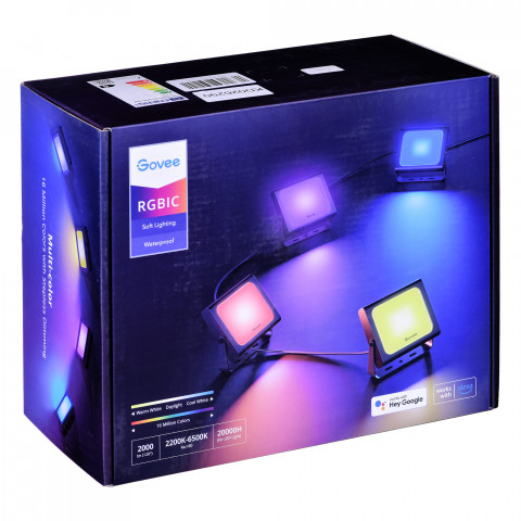 Govee H7060; Naświetlacze LED; RGBICWW, IP65, Bluetooth, Wi-Fi - Galeria zdjęcie 10