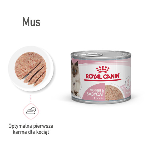ROYAL CANIN FHN Babycat Instinctive Feline mus - mokra karma dla kociąt - puszka - 195 g - Galeria zdjęcie 6