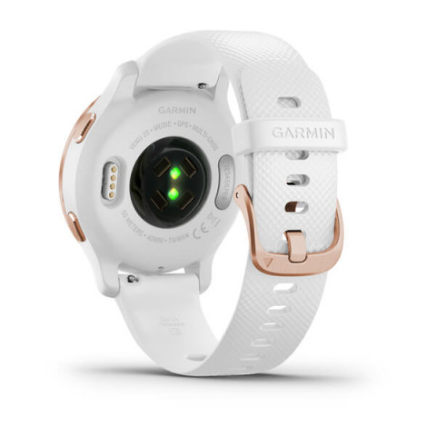Zegarek Garmin Venu 2S (40 mm) Rose Gold Stainless Steel Bezel / White Case / Silicone Band - Galeria zdjęcie 7