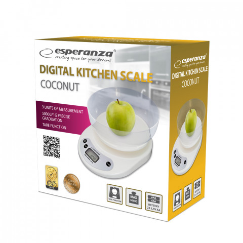ESPERANZA WAGA KUCHENNA Z MISĄ COCONUT EKS007 - Galeria zdjęcie 3