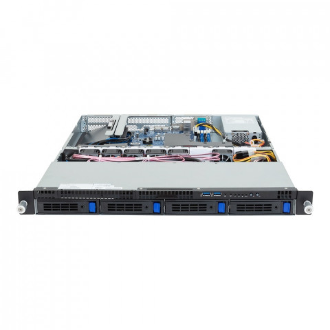 Platforma Gigabyte Rack (1U) R123-X00-AA01 Intel E-24XX (4x 3,5" SATA HS, 1xM.2, 2x1Gbe, IPMI, 1x400W) - Galeria zdjęcie 1