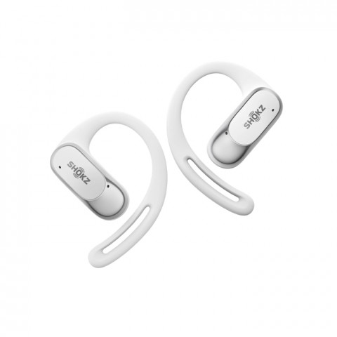 Słuchawki bezprzewodowe douszne Shokz OpenFit Air białe - Galeria zdjęcie 1