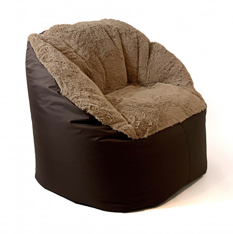 Pufa worek sako FLUFFY cappuccino XXL 140x90 - Galeria zdjęcie 2