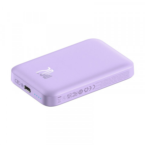 Powerbank Baseus Magnetic Mini Air 6000mAh (fiolet) - Galeria zdjęcie 7