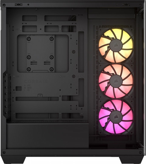 iCUE LINK 3500X RGB Tempered Glass Mid-Tower, Black - Galeria zdjęcie 4