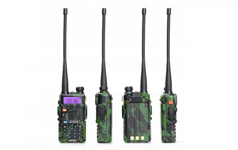 Krótkofalówka Baofeng UV-5R HTQ Camo, Radiotelefon Walkie Talkie Skaner Kamuflaż - Galeria zdjęcie 5