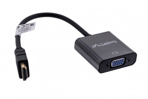 Lanberg adapter hdmi-a(m)->vga(f) + audio na kablu ad-0017-bk - Galeria zdjęcie 3