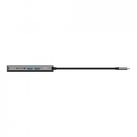 Hub Belkin Connect USB-C 6-in-1 Multiport Adapter 1x4k HDMI/2xUSB-A/1xUSB-C PD3.0/1xRJ45 Gigabit/1xCard reader Grey - Galeria zdjęcie 6