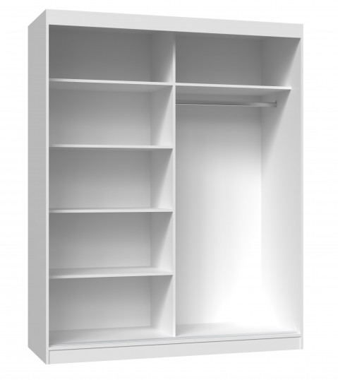 Szafa z drzwiami przesuwnymi IGA 160x61xH200 biel - Galeria zdjęcie 3