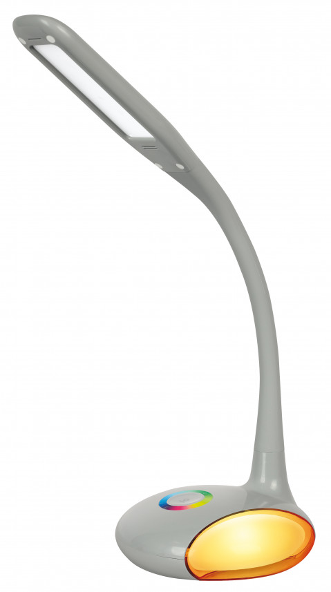 Nowoczesna lampka na biurko wielokolorowa RGB LED Activejet VENUS RGB szara z funkcją oświetlenia nocnego - Galeria zdjęcie 6