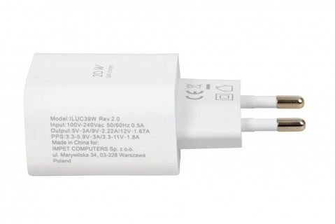 ŁADOWARKA SIECIOWA I-BOX C-39 USB-C PD20W - Galeria zdjęcie 10