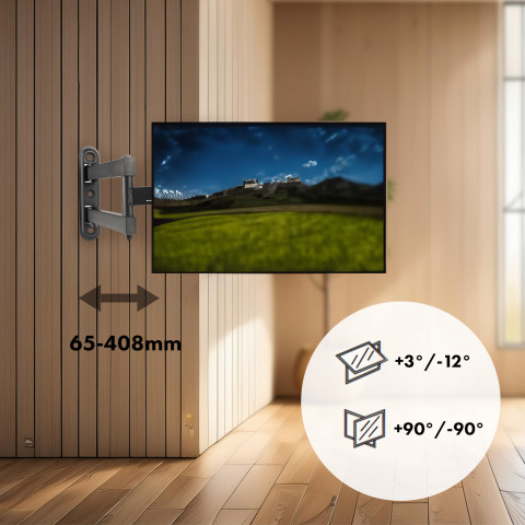 MACLEAN UCHWYT ŚCIENNY WIESZAK TELEWIZORA MC-418 - Galeria zdjęcie 6