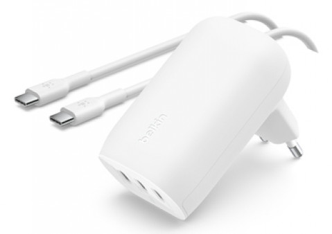 Ładowarka Belkin BoostCharge 3 Port USB-C PD 3.1 PPS Wall Charger 67W White - Galeria zdjęcie 1