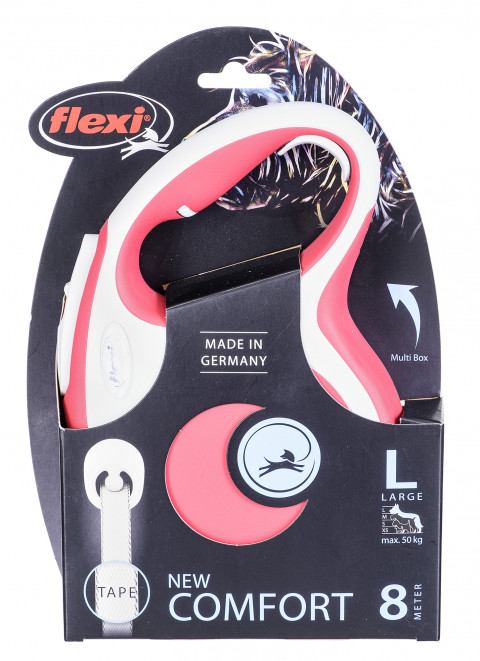FLEXI New Comfort L czerwona - automatyczna smycz dla psa - 8m - Galeria zdjęcie 4
