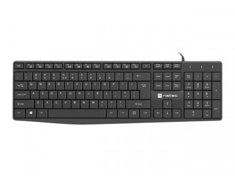 NATEC KLAWIATURA NAUTILUS US SLIM CZARNA - Galeria zdjęcie 1