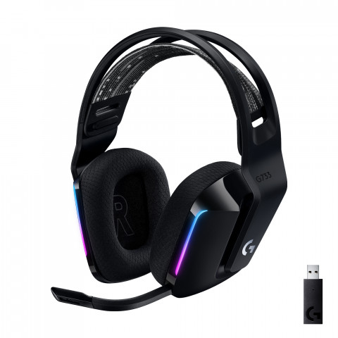 Słuchawki Logitech G733 Lightspeed Black - Galeria zdjęcie 1