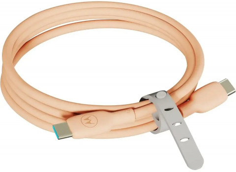 Motorola Silicone Cable C-C 5A 2m, Peach Fuzz - Galeria zdjęcie 2