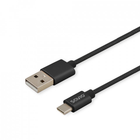 SAVIO KABEL USB - USB TYP C 2.1A, OPLOT, 2M CL-129 - Galeria zdjęcie 5
