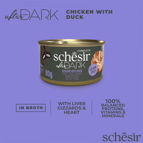 SCHESIR AFTER DARK FILLETS Kurczak z kaczką 80g - Galeria zdjęcie 6
